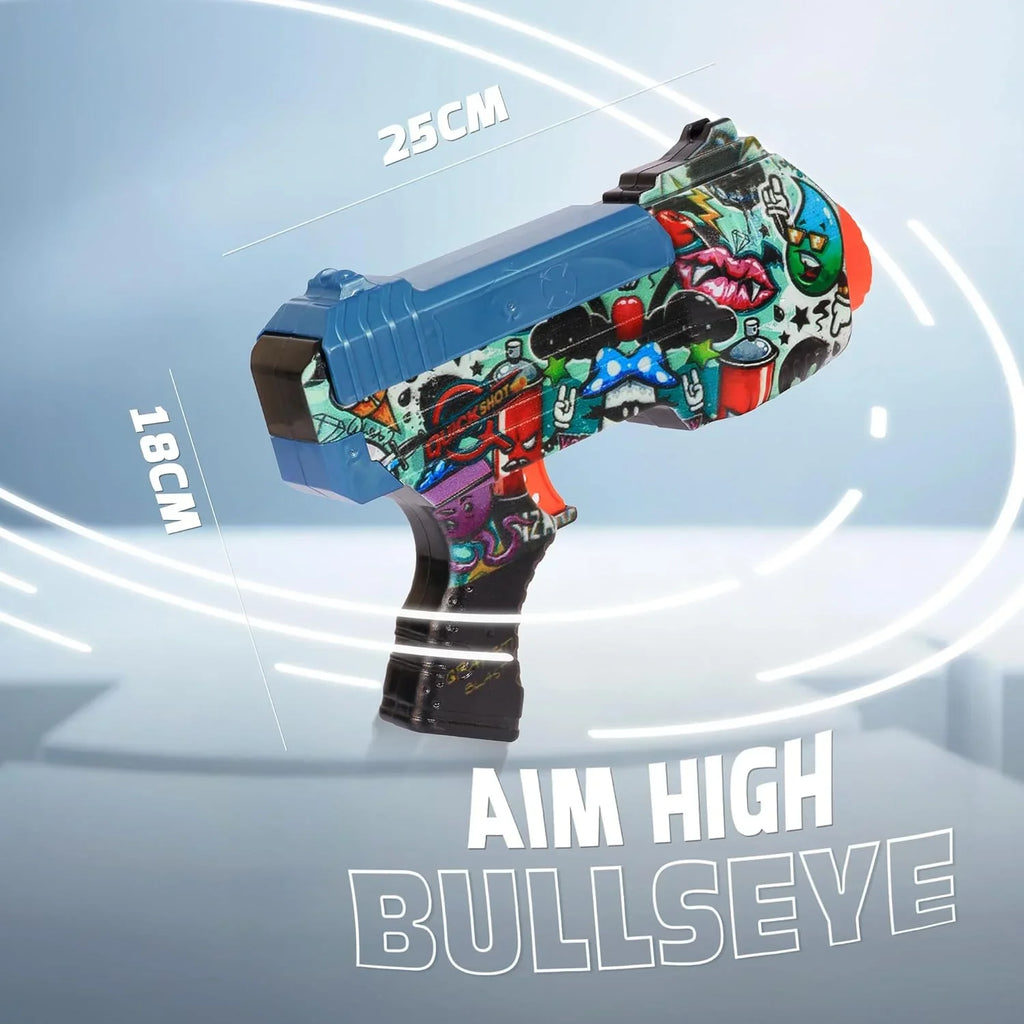 Quickshot Graffiti Burst Foam Dart Blaster – 70 Ft Range Toy Gun for Kids 8+ - Naivri