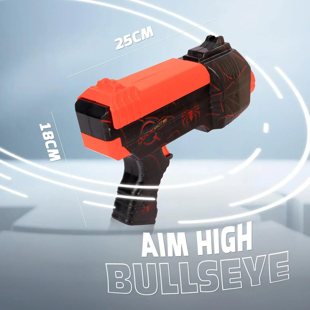 Quickshot Spidey Foam Dart Blaster – 70 Ft Power Shot Toy Gun for Kids 8+ - Naivri