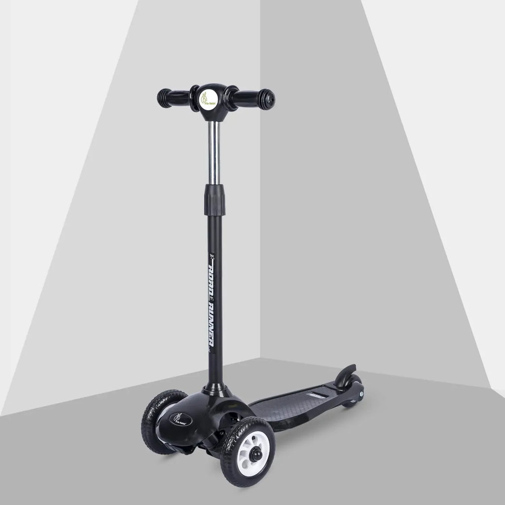 R for Rabbit Road Runner Ryder Kick Scooter for Kids | 3-Level Adjustable Height, PU LED Wheels, Rear Brake | Age 3+ | Upto 50kg Capacity | Lightweight & Durable - Naivri