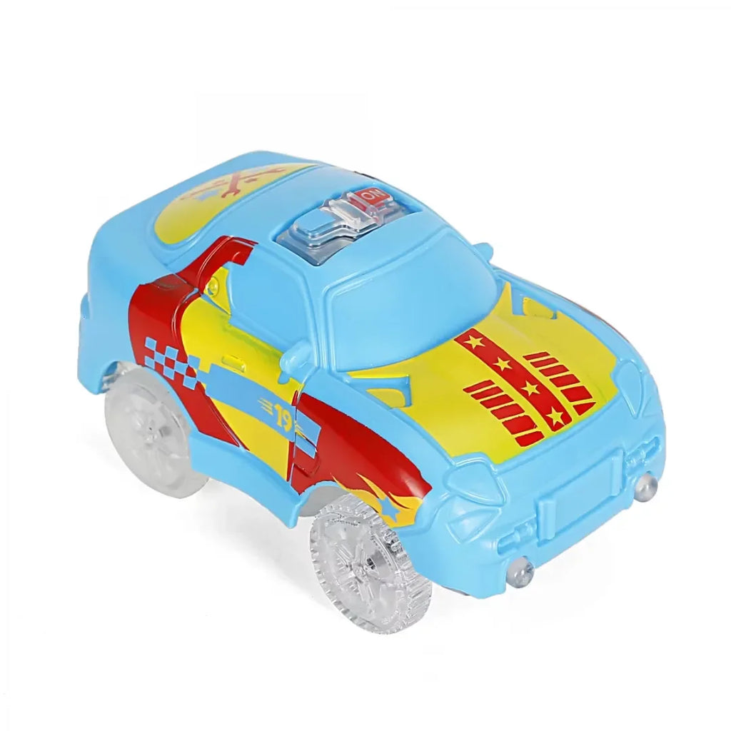 Ralleyz Build & Go Tracks – 400-Piece Track Set with Motorized Car (3Y+) – Multicolour - Naivri