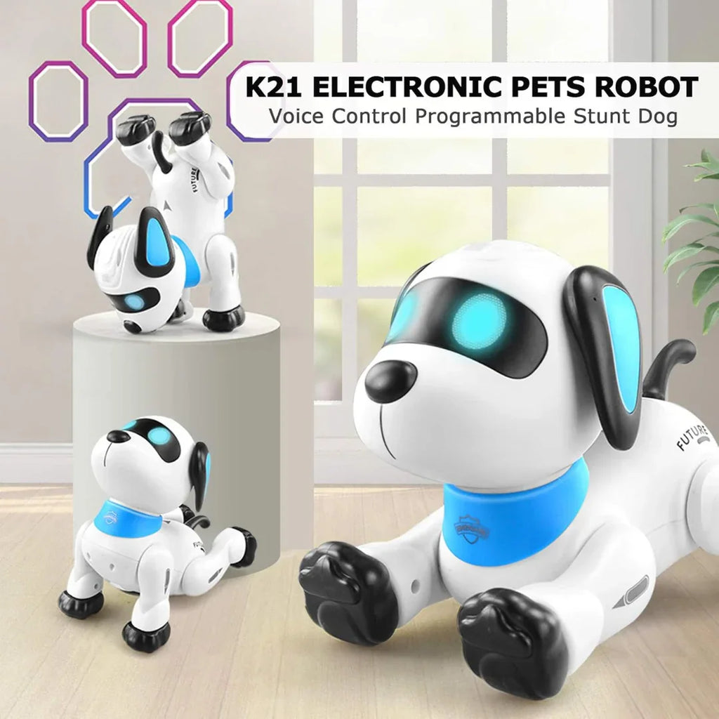 RoboPup Interactive Robot Dog – Remote Control, Voice Command & Dancing Fun for Kids - Naivri