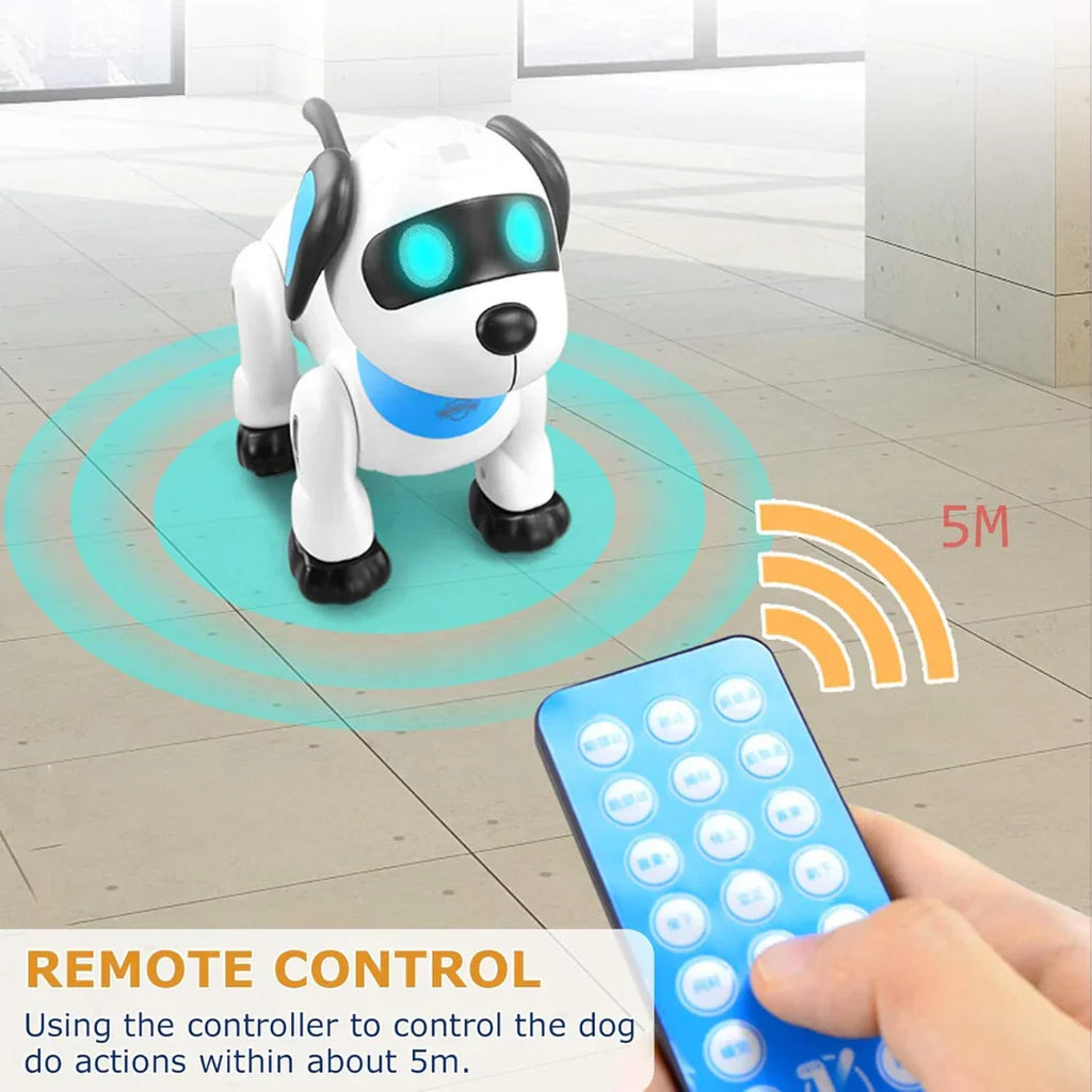 RoboPup Interactive Robot Dog – Remote Control, Voice Command & Dancing Fun for Kids - Naivri