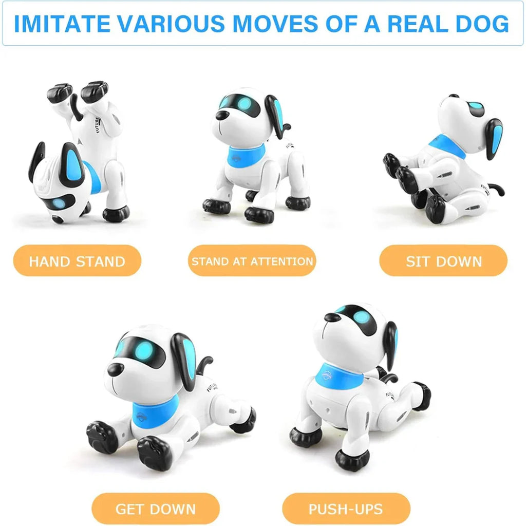 RoboPup Interactive Robot Dog – Remote Control, Voice Command & Dancing Fun for Kids - Naivri
