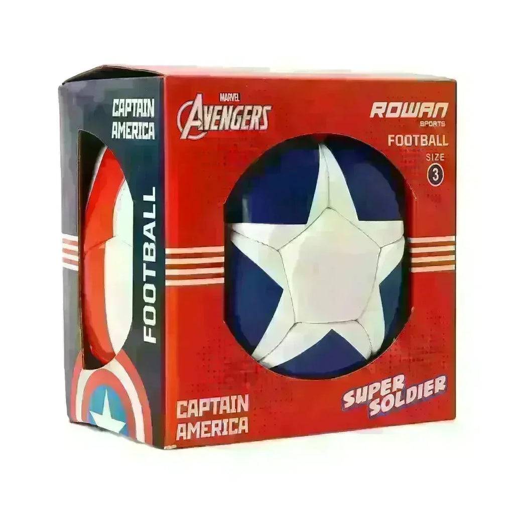 Rowan Captain America Football Size 3 – Marvel-Themed Outdoor Training Football for Kids - Naivri