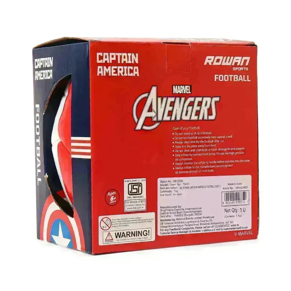 Rowan Captain America Football Size 3 - Naivri