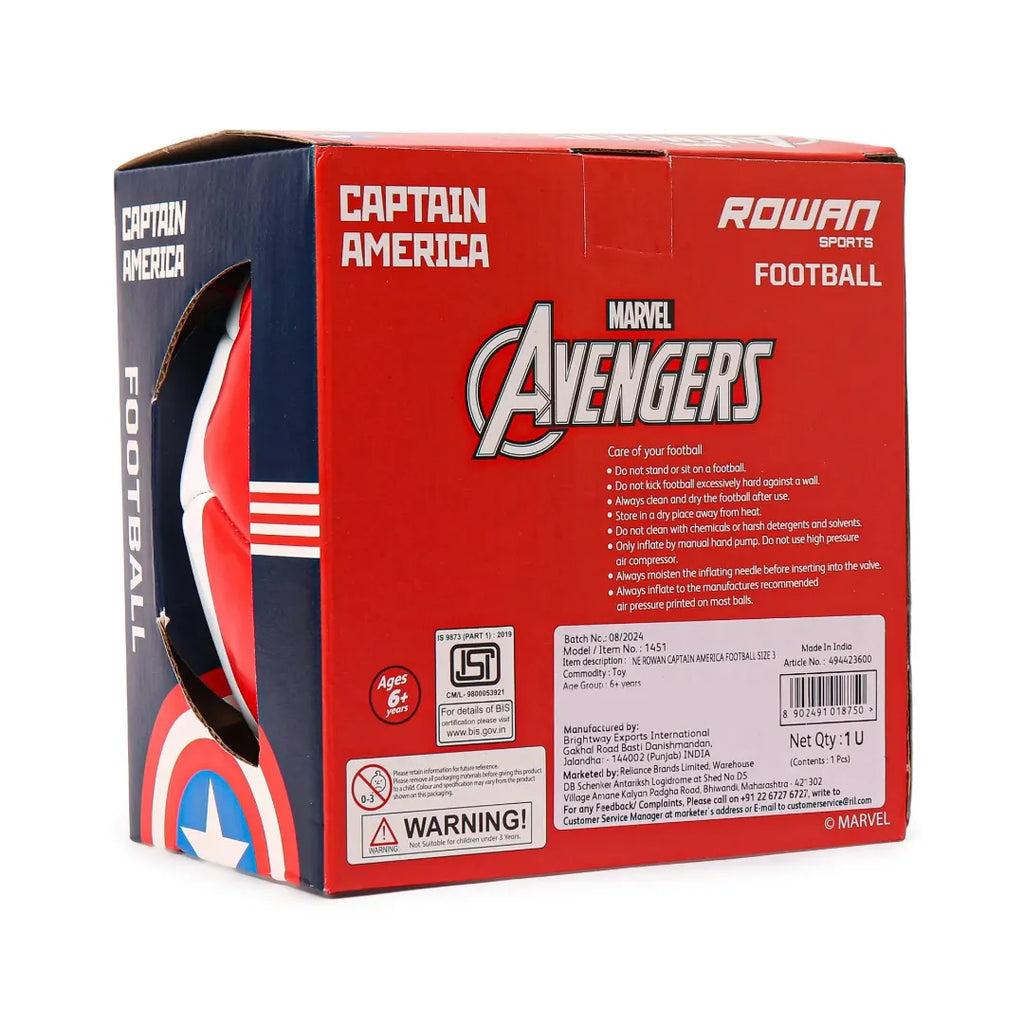 Rowan Captain America Football Size 3 - Naivri