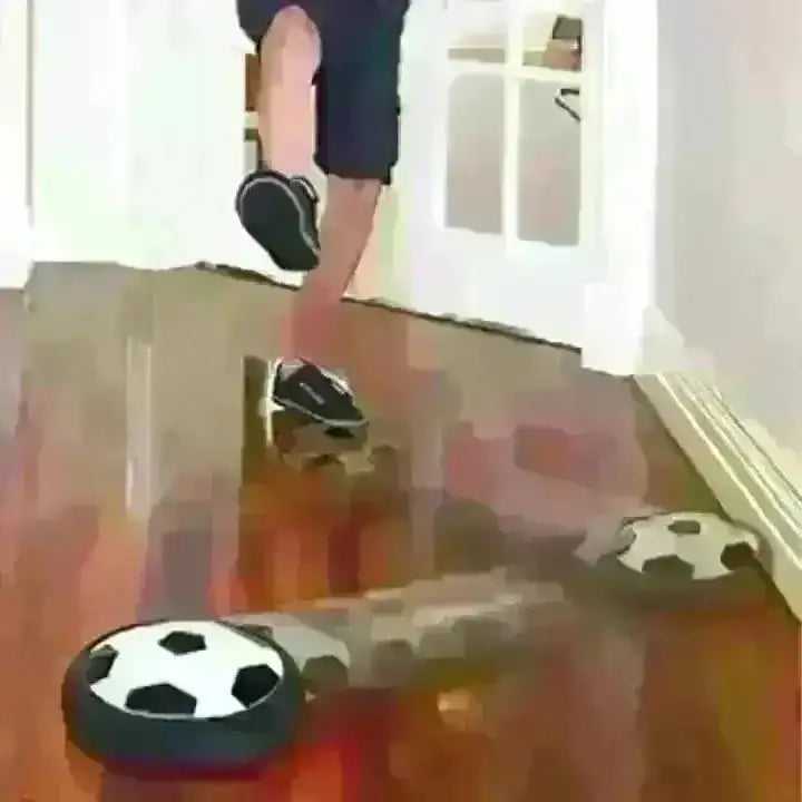 Rowan Hover Football – Indoor Air-Powered Soccer Disk with LED Lights & Foam Bumper - Naivri