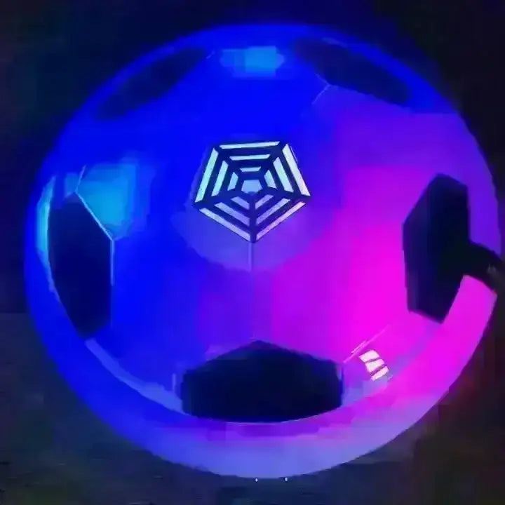Rowan Hover Football – Indoor Air-Powered Soccer Disk with LED Lights & Foam Bumper - Naivri