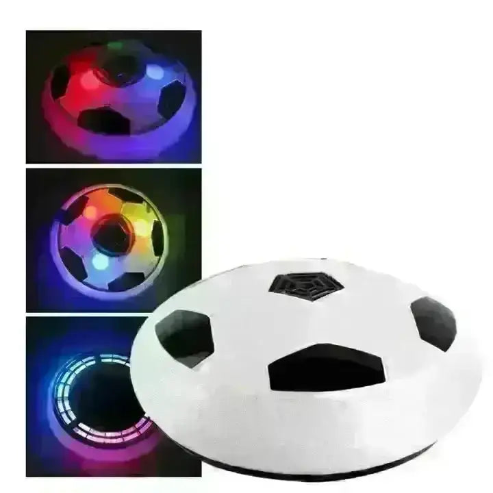 Rowan Hover Football – Indoor Air-Powered Soccer Disk with LED Lights & Foam Bumper - Naivri
