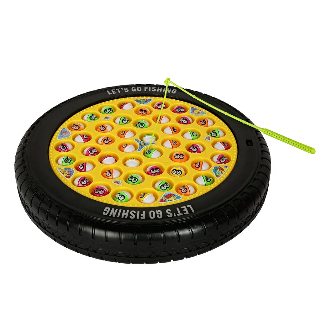 Rowan Musical Fishing Pond Game – Rotating Magnetic Fishing Toy for Kids (3Y+) - Naivri