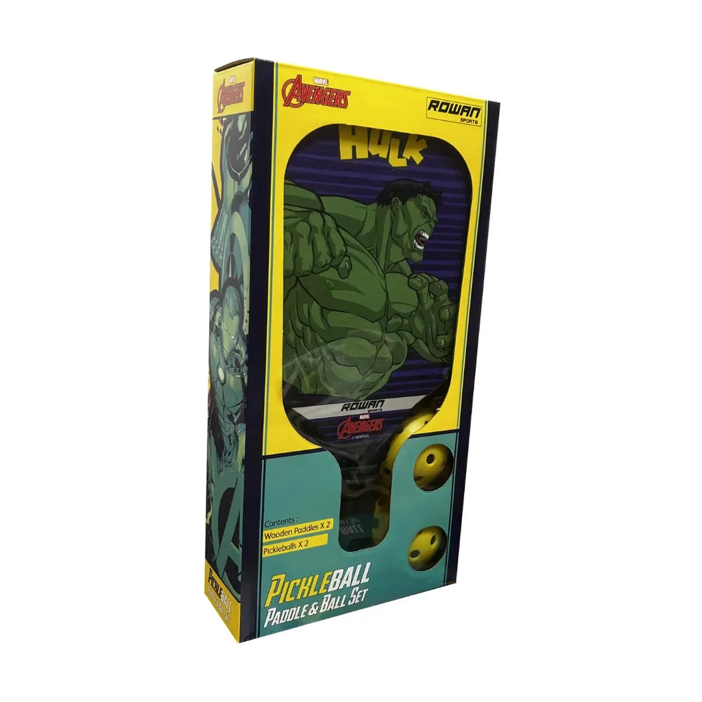 Rowan Pickleball Paddle & Ball Set – Hulk | Avengers Edition | Age 6Y+ - Naivri