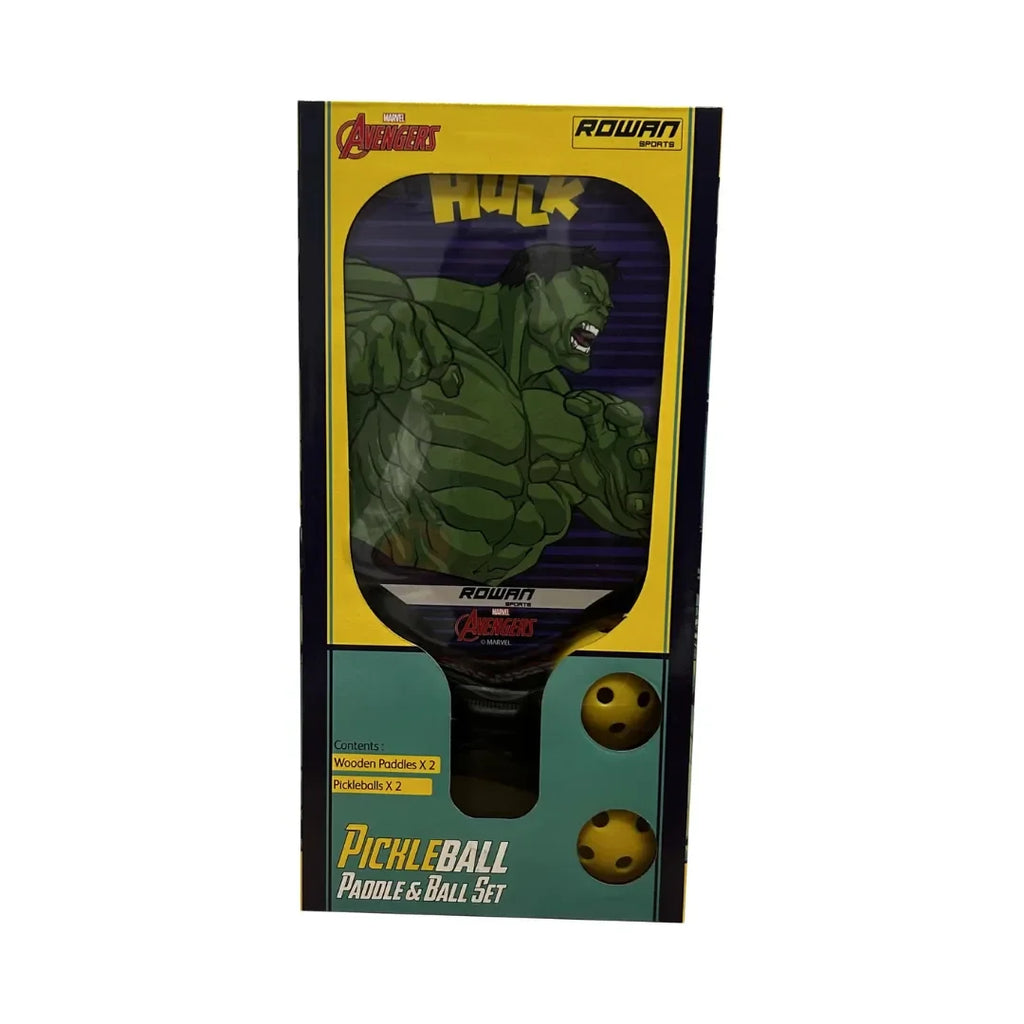 Rowan Pickleball Paddle & Ball Set – Hulk | Avengers Edition | Age 6Y+ - Naivri