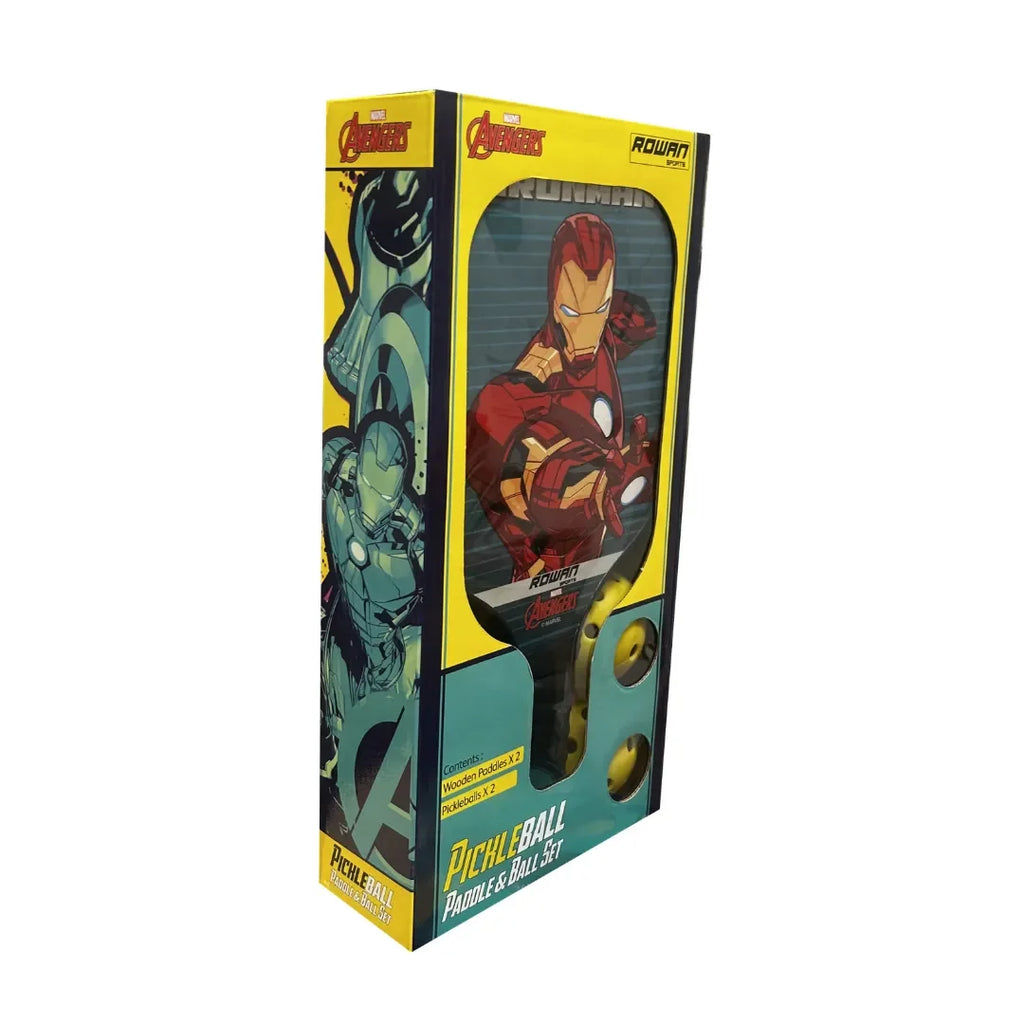 Rowan Pickleball Paddle & Ball Set – Iron Man | Avengers Edition | Age 6Y+ - Naivri