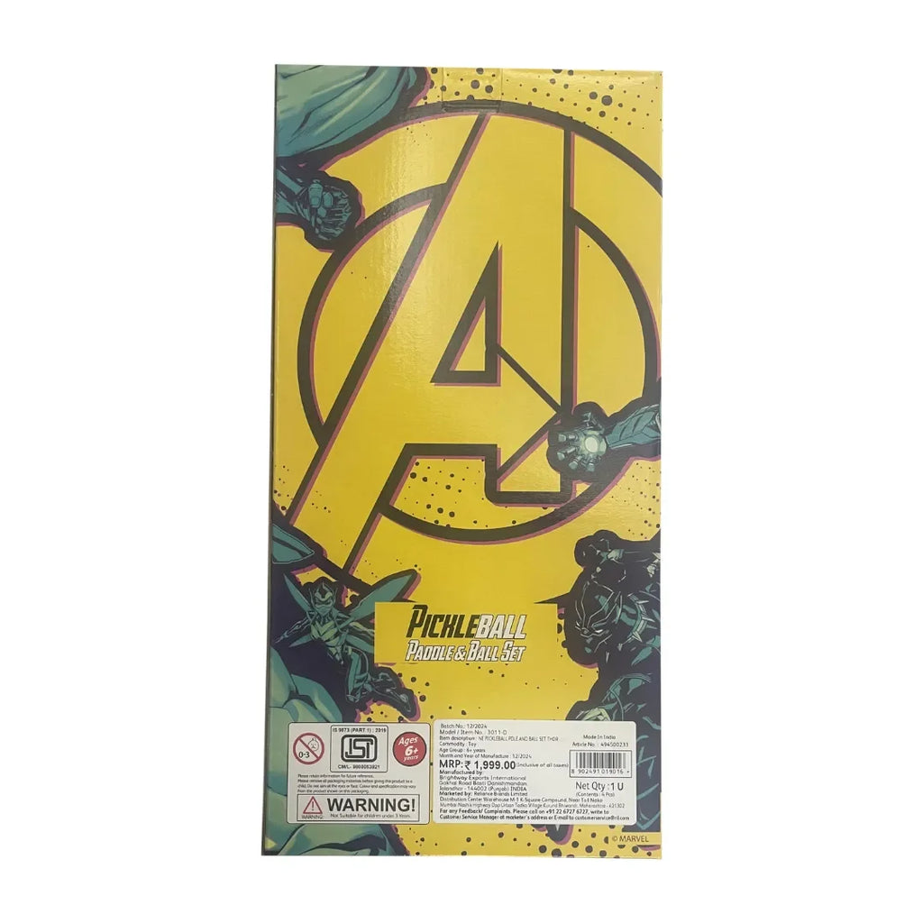 Rowan Pickleball Paddle & Ball Set – Thor | Avengers Edition | Age 6Y+ - Naivri