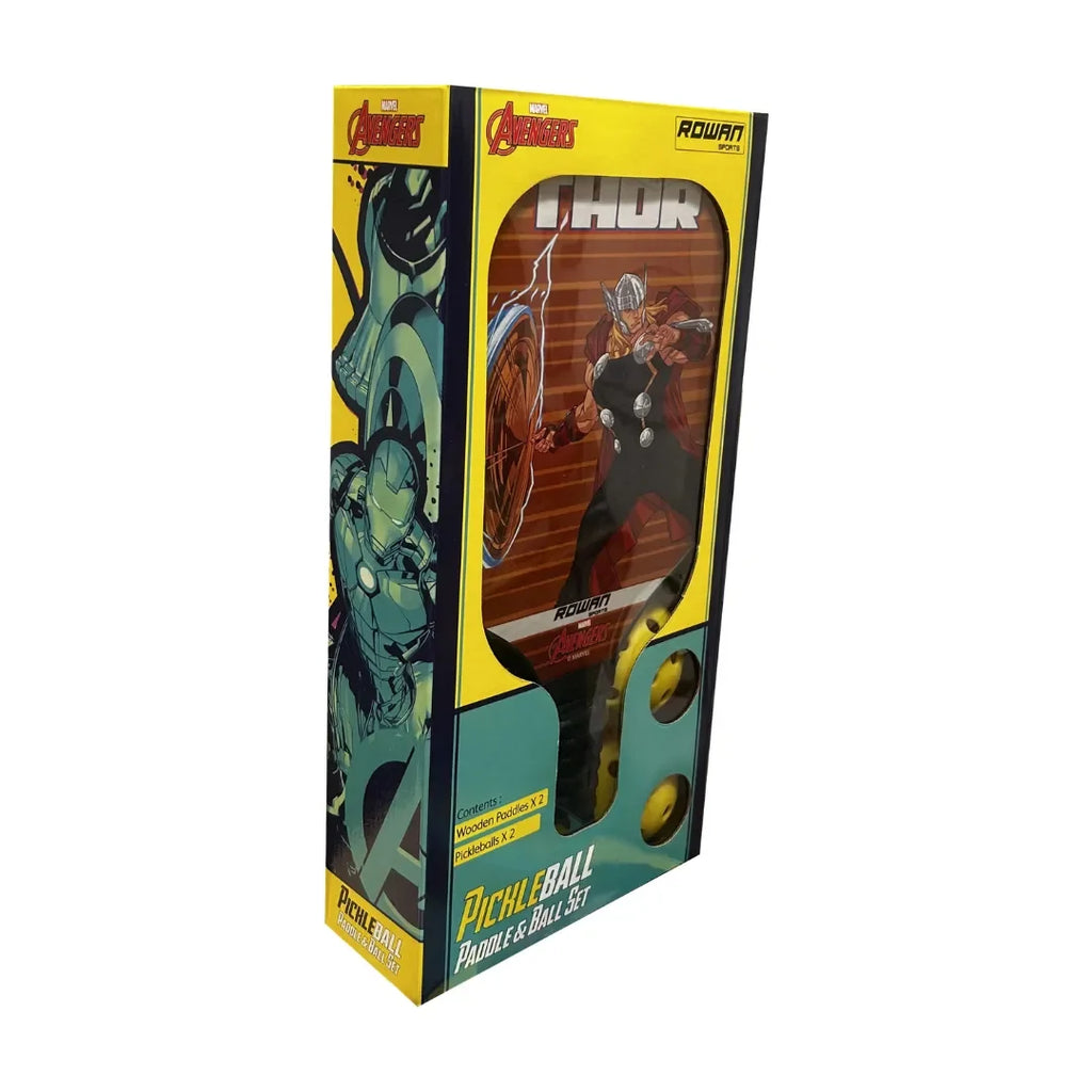 Rowan Pickleball Paddle & Ball Set – Thor | Avengers Edition | Age 6Y+ - Naivri