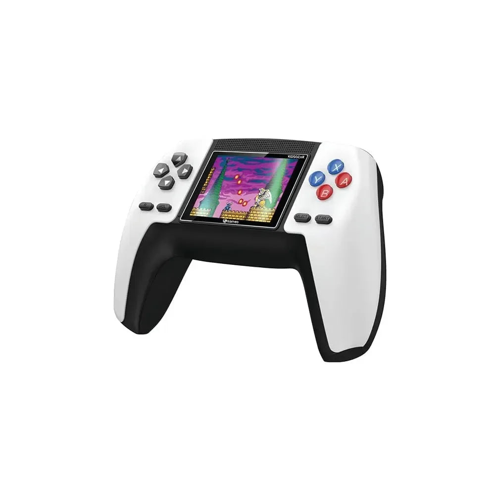 Sameo Kids Gear Spectral White | Retro Gaming Handheld Console for Kids with 520 Built-in Games, High-Resolution Display, Ergonomic Controller Design - Naivri