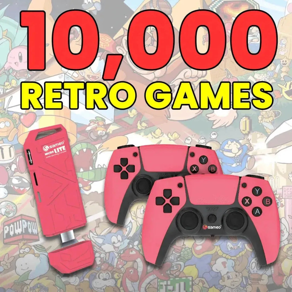 Sameo Micro Lite 10000 Retro Games Red - Naivri