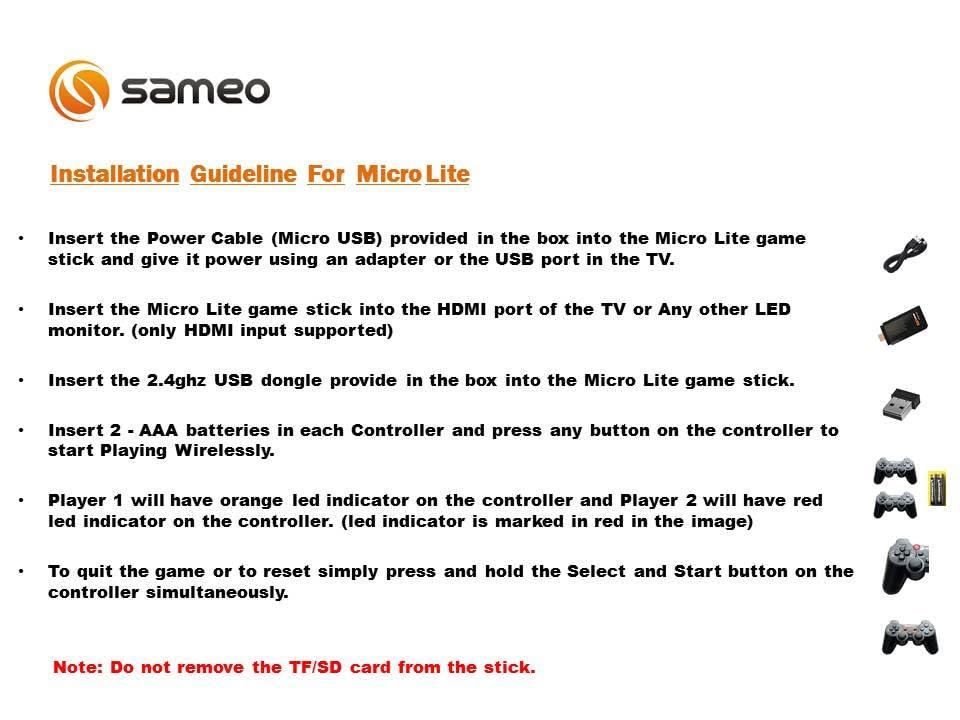 Sameo Micro Lite Hdmi Gaming Console - Naivri