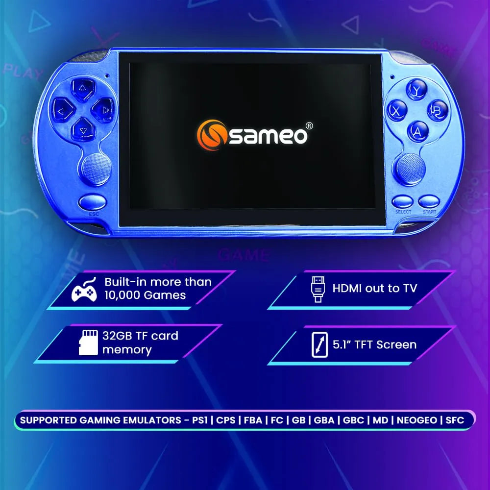 Sameo Xtreme Pro Hand Held Game Blue - Naivri