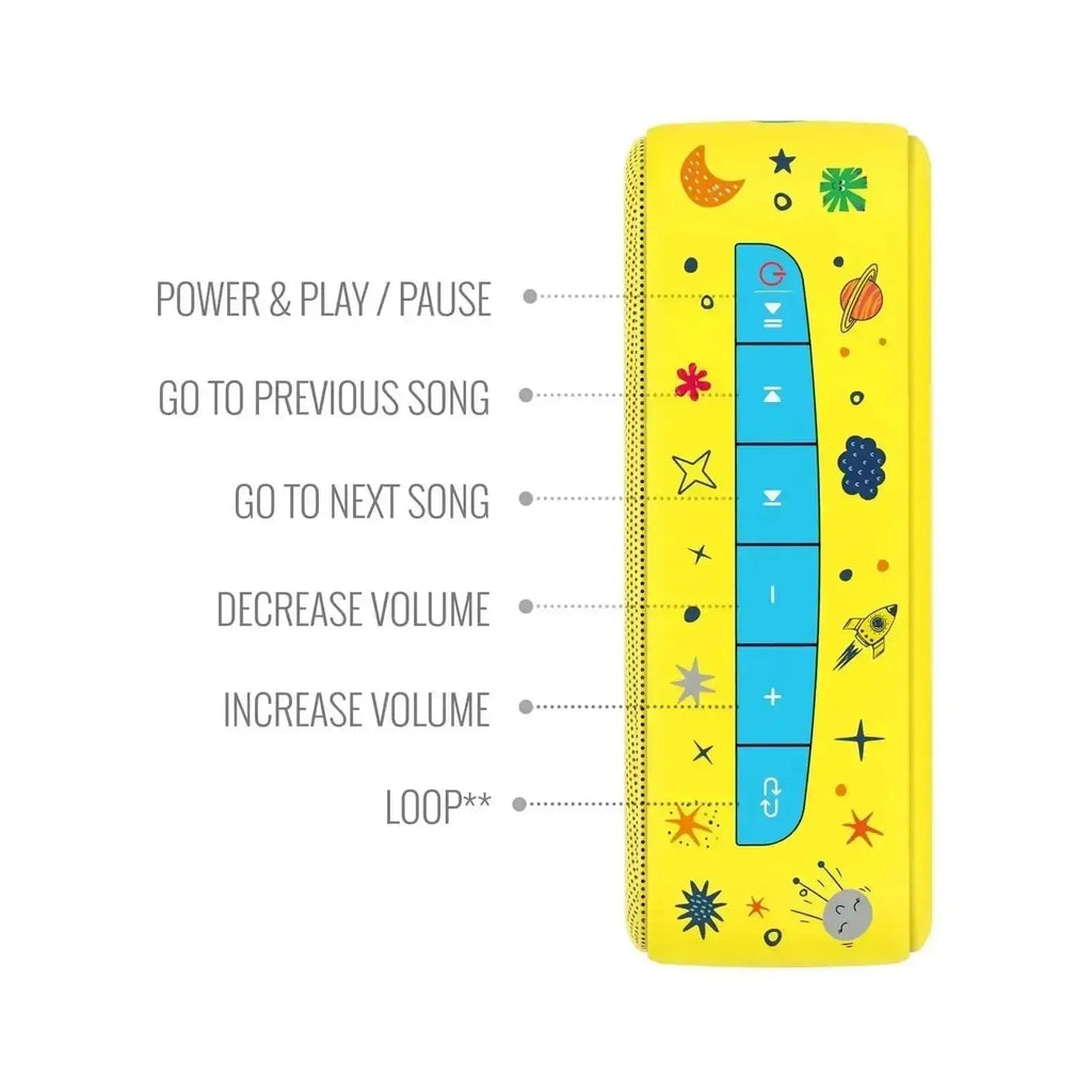 Saregama Carvaan Mini Kids with Wireless Mic – Baby Yellow | Portable Bluetooth Audio Player with 300+ Pre-Loaded Stories, Rhymes & Devotional Songs | Educational & Entertaining Gift for Kids - Naivri