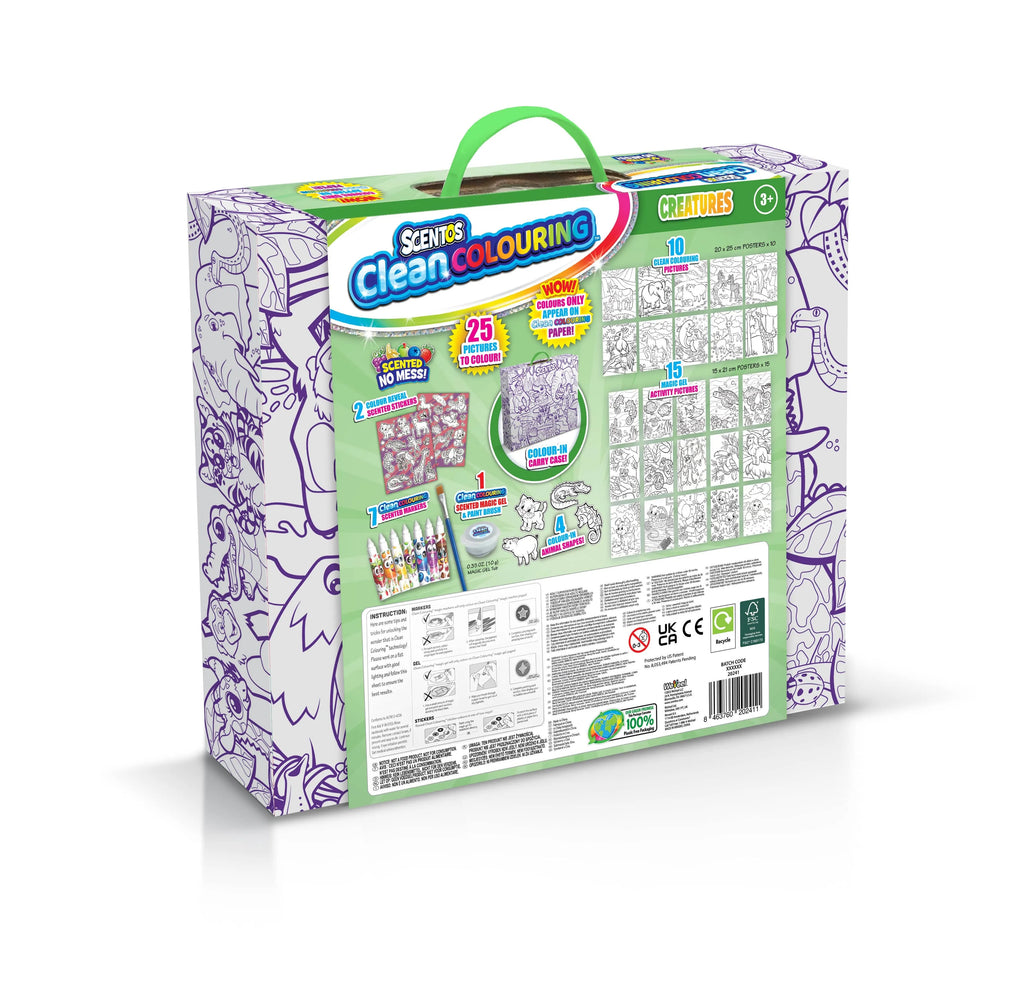 Scentos Adventure Clean Colouring Box 20241 - Naivri