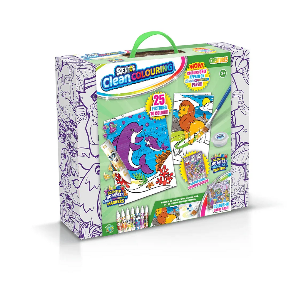 Scentos Adventure Clean Colouring Box 20241 - Naivri