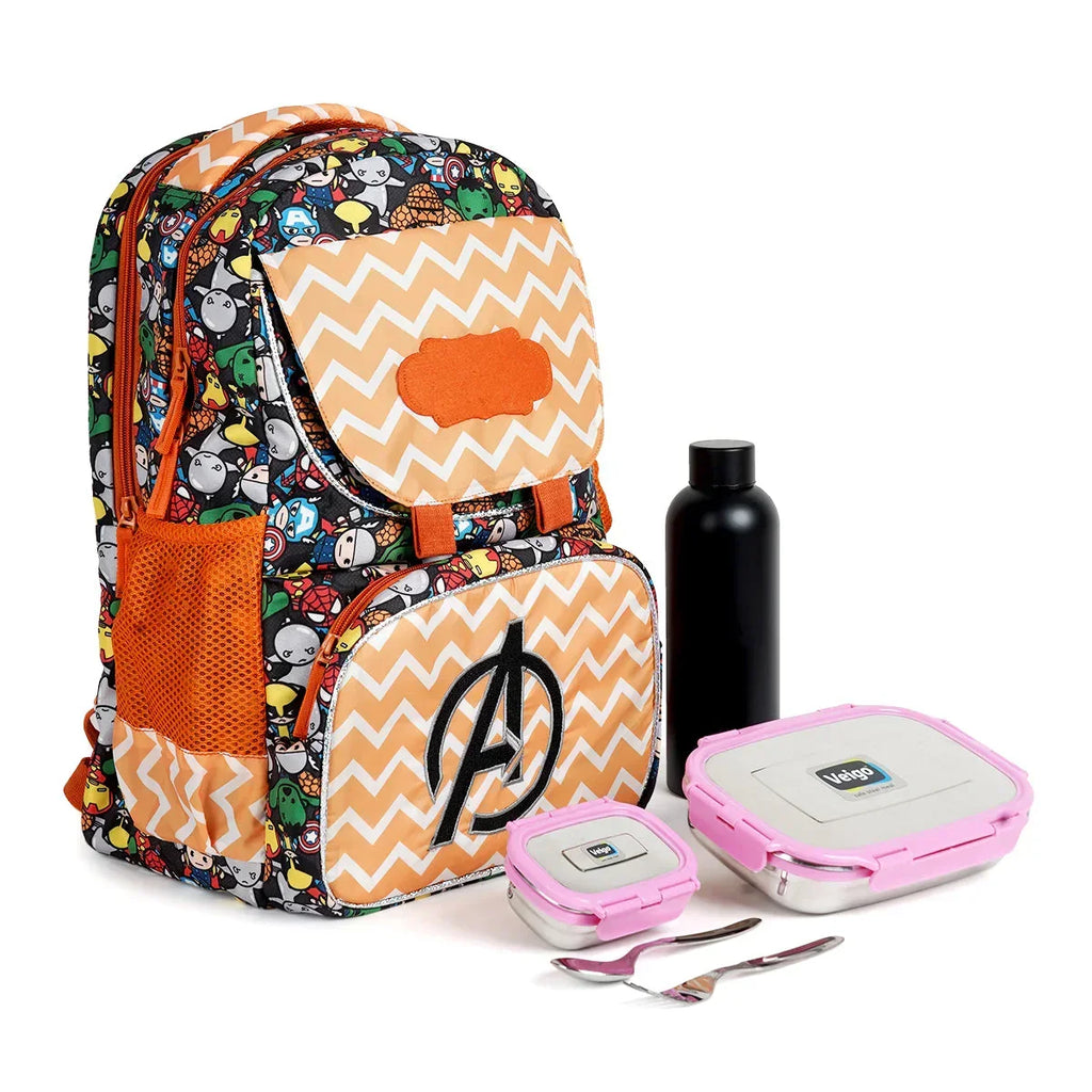 School Essential Backpack Combo -avenger - Naivri