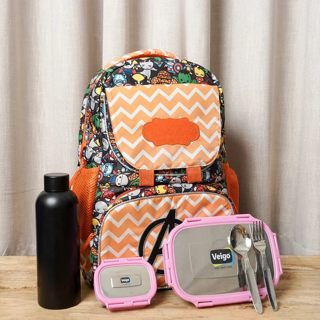 School Essential Backpack Combo -avenger - Naivri