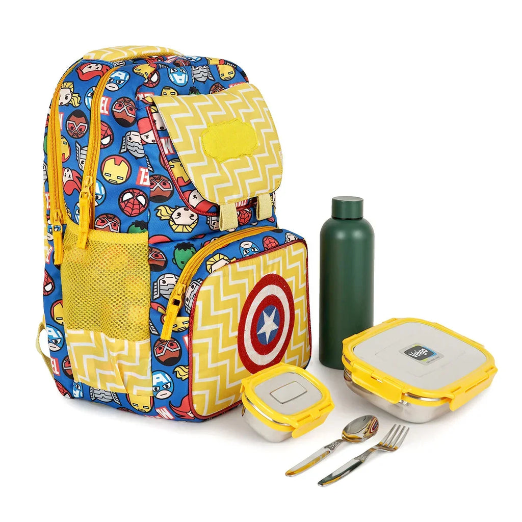 School Essential Backpack Combo -captain America - Naivri