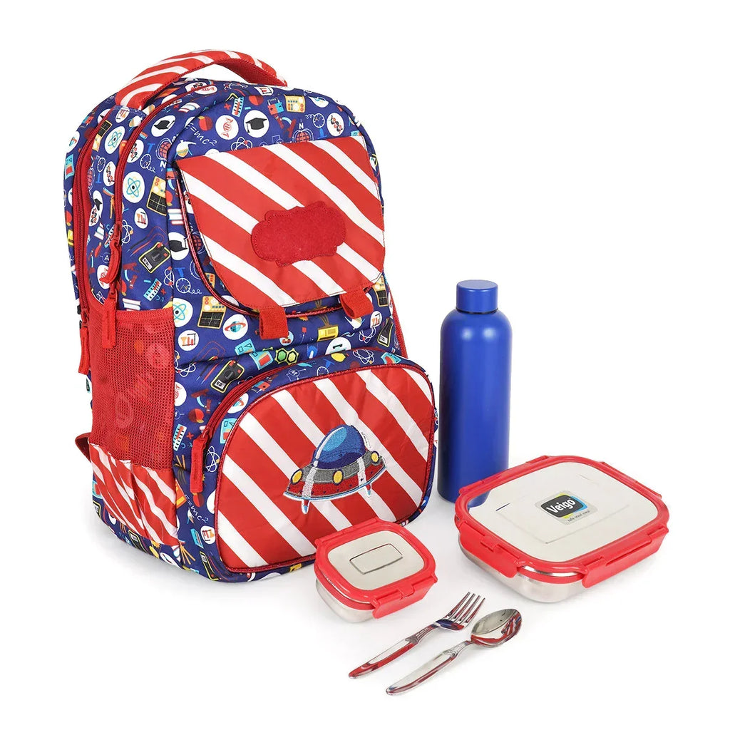 School Essential Backpack Combo -space - Naivri