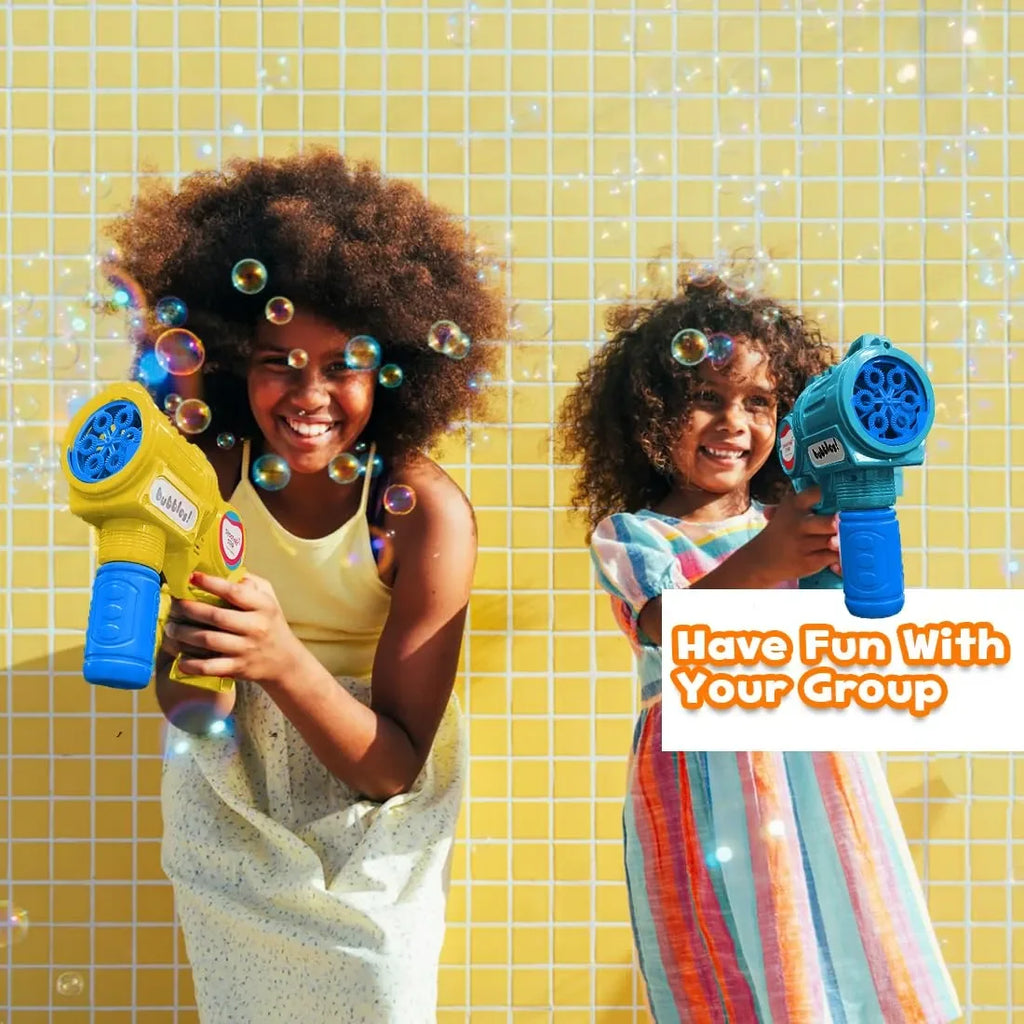 Shooting Star Bubble Blaster with LED Purple | Motorized Bubble Machine for Kids | High-Speed Bubble Output | LED Lighting | Leak-Proof Design - Naivri