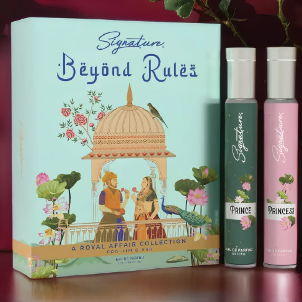 Signature Beyond Rules Royal Unisex Perfume Gift Set – Prince 30ml + Princess 30ml | Long-Lasting Fragrance for Men & Women | Luxury Gift for All Occasions - Naivri