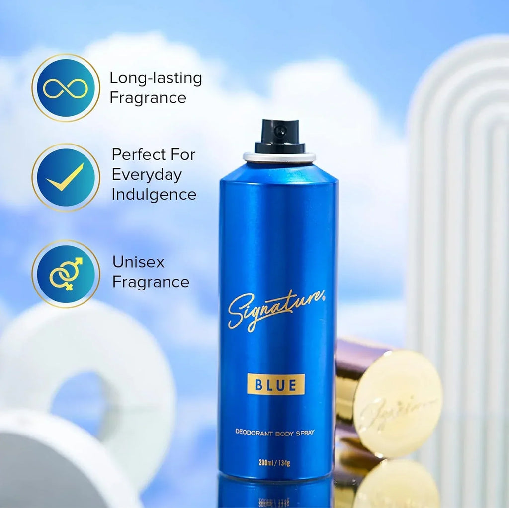 Signature Deodorant Body Spray – 200ml | Floral Aromatic Long Lasting Unisex Fragrance for Everyday Use - Naivri
