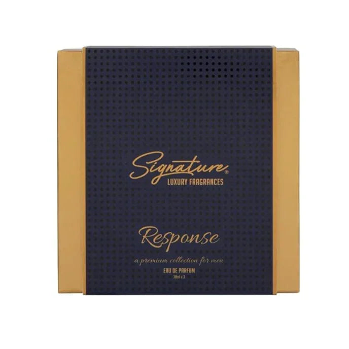 Signature Response Men's Perfume Gift Set – 3 x 30ml Luxury Fragrances (Nore, Feu, Ile) | Long-Lasting Eau De Parfum | Ideal for Gifting - Naivri