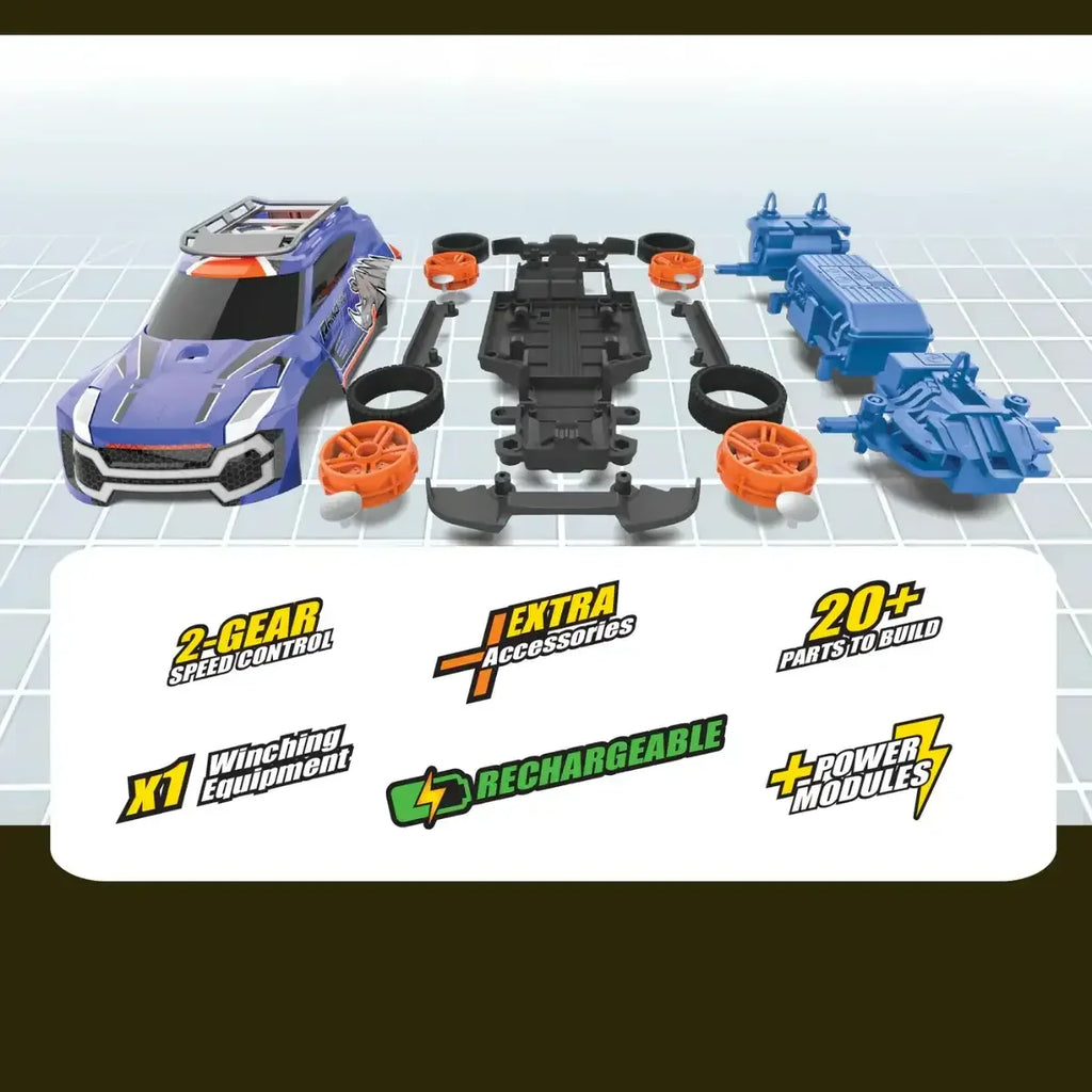 Silverlit Build 2 Drive Radical Racer – Buildable RC Car for Kids - Naivri