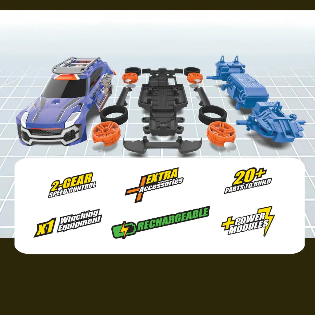 Silverlit Build 2 Drive Radical Racer – Buildable RC Car for Kids - Naivri