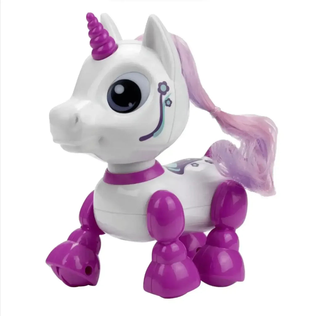 Silverlit Robo Heads Up – Unicorn | Interactive Robot Pet Toy for Kids Ages 3+ | Touch Activated with Sound Effects & LED Eyes - Naivri