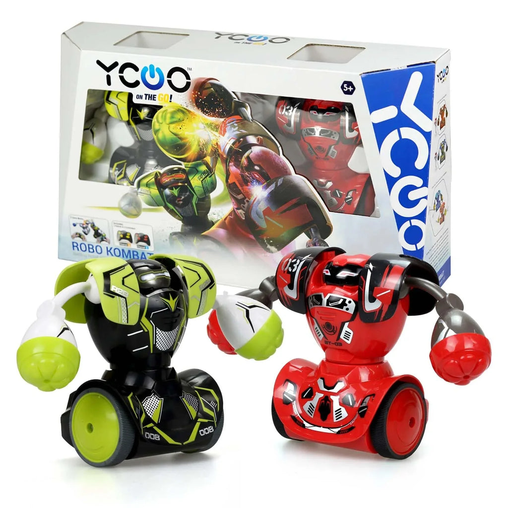 Silverlit Robo Kombat Robot Toy (Multicolour) – Set of 2 Robots & Remotes | Infrared-Controlled Battle Robots with Power Fists | For Ages 8+ - Naivri