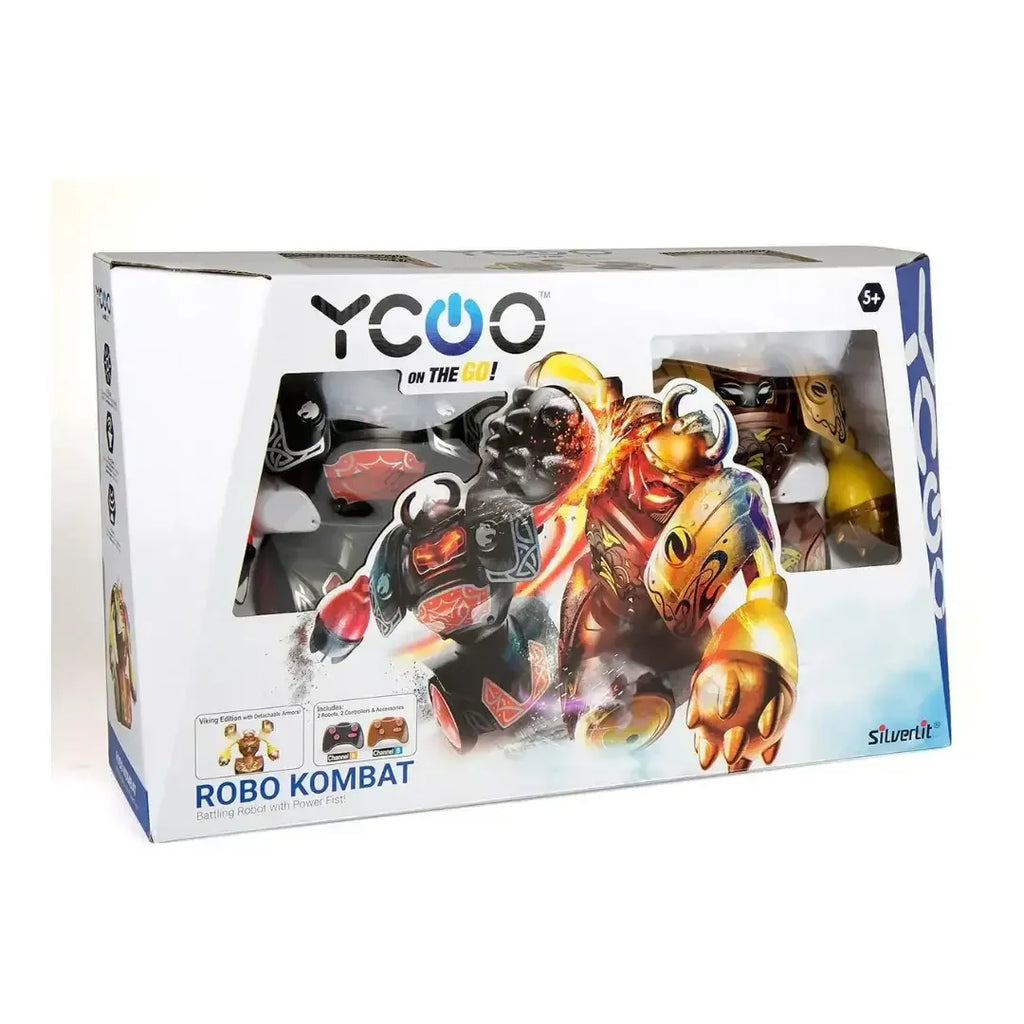 Silverlit Robo Kombat Viking Battle Pack (Multicolour) – Classic Viking Edition with Detachable Armors | Infrared-Controlled Battling Robots | Ages 8+ - Naivri