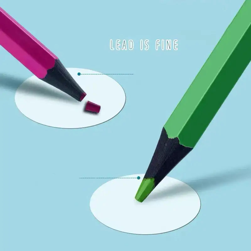 Himic Games Series Barrel Colour Pencils Set – Bright & Break-Resistant / 3+ Years - Naivri