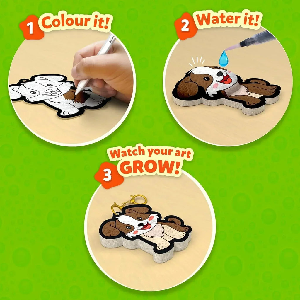 Skillmatics Aqua Puffs 3D Art Kit – DIY Mess-Free Animal Craft for Kids - Naivri