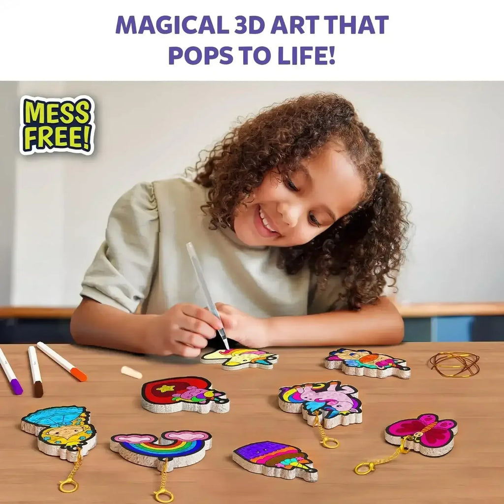 Skillmatics Aqua Puffs 3D Art Kit – Princesses & Unicorns Mess-Free Craft - Naivri