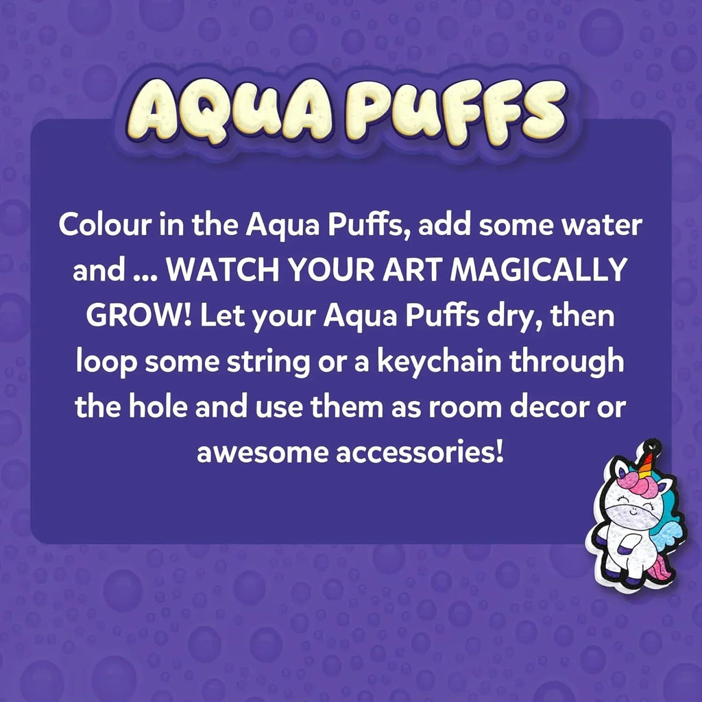 Skillmatics Aqua Puffs 3D Art Kit – Princesses & Unicorns Mess-Free Craft - Naivri