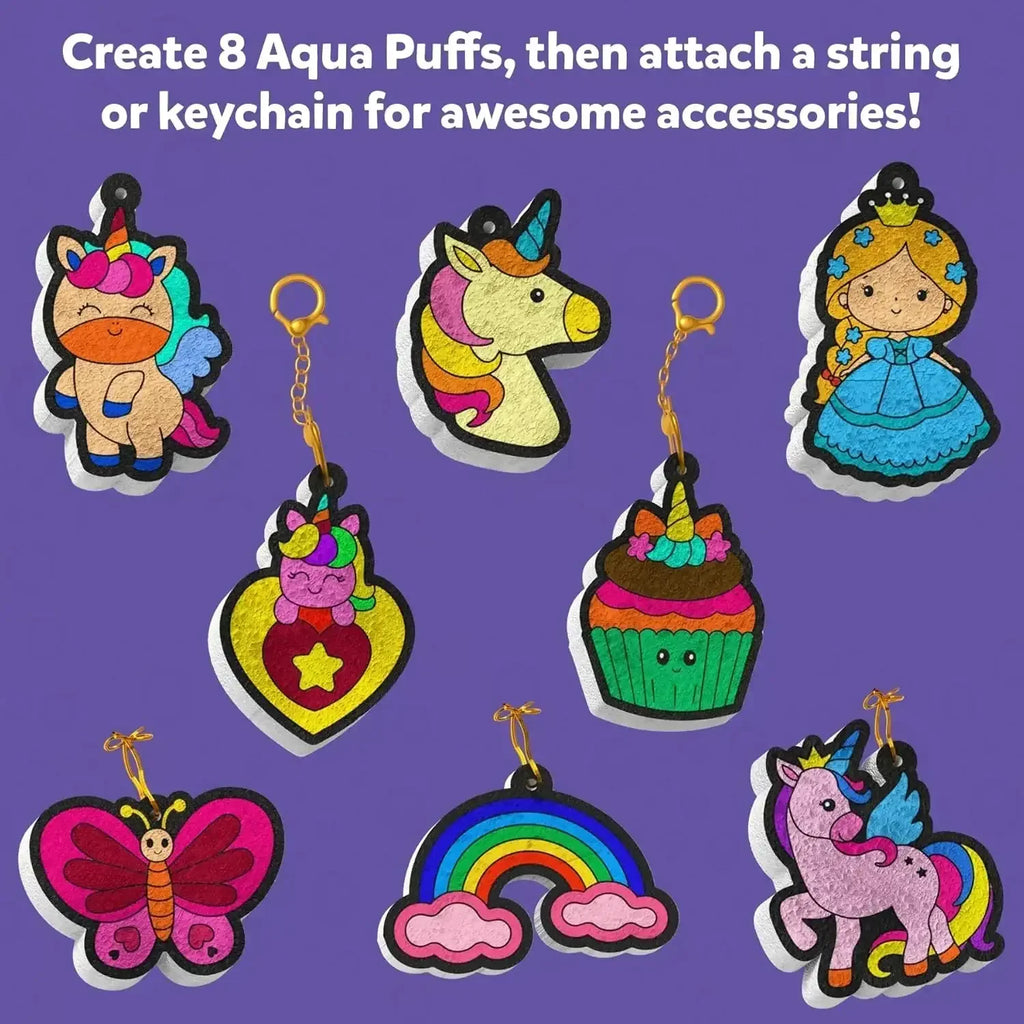 Skillmatics Aqua Puffs 3D Art Kit – Princesses & Unicorns Mess-Free Craft - Naivri