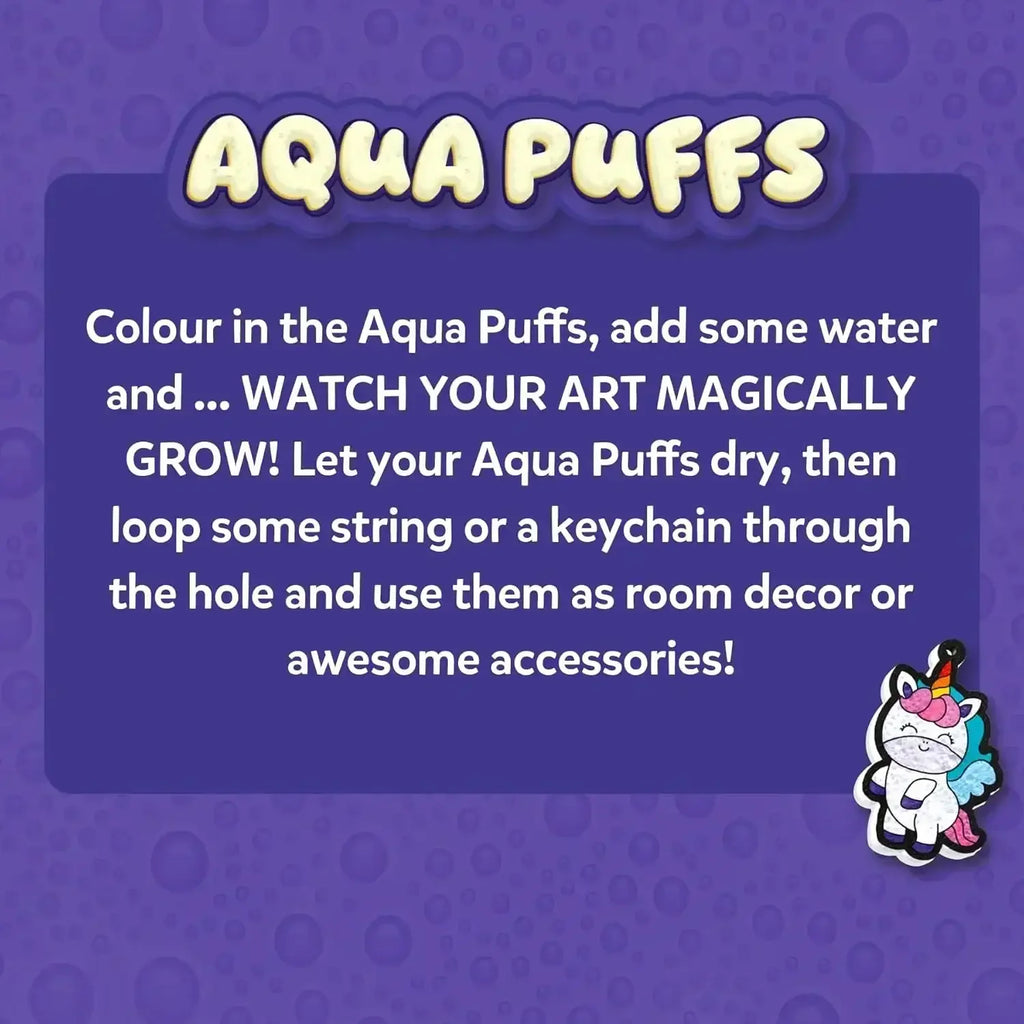 Skillmatics Aqua Puffs 3D Art Kit – Princesses & Unicorns Mess-Free Craft - Naivri