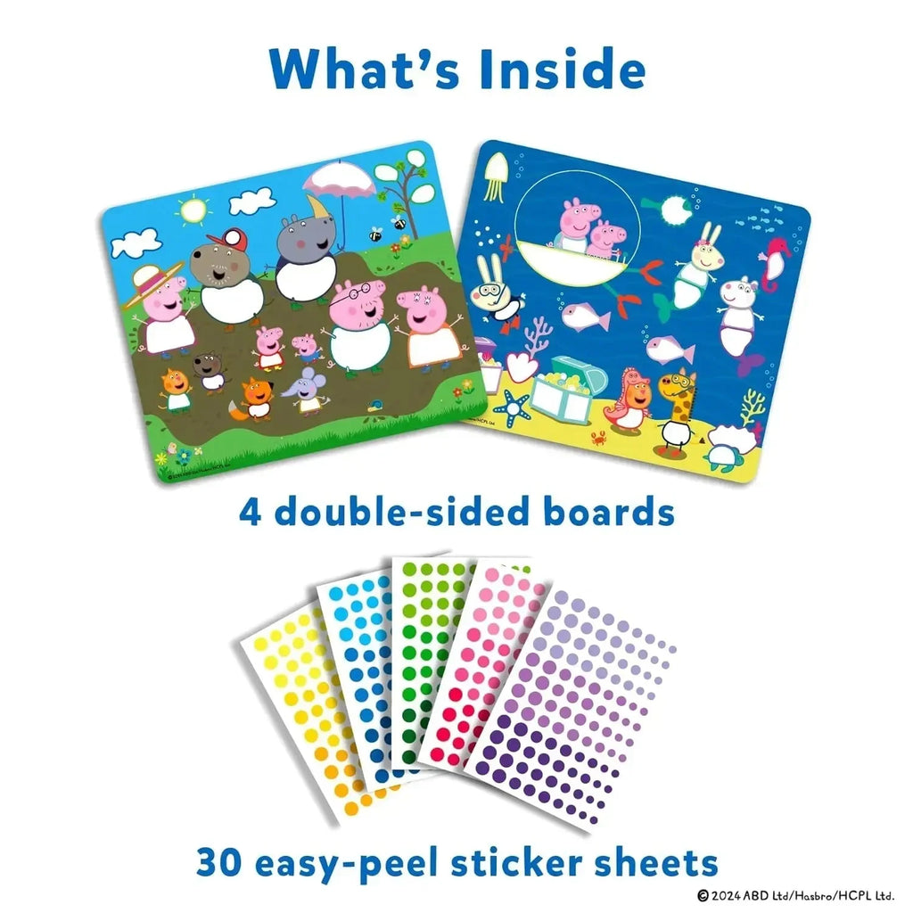 Skillmatics Dot It Peppa Pig | 500+ Stickers | Peppa Pig Sticker Art Activity Kit for Ages 3–7 - Naivri