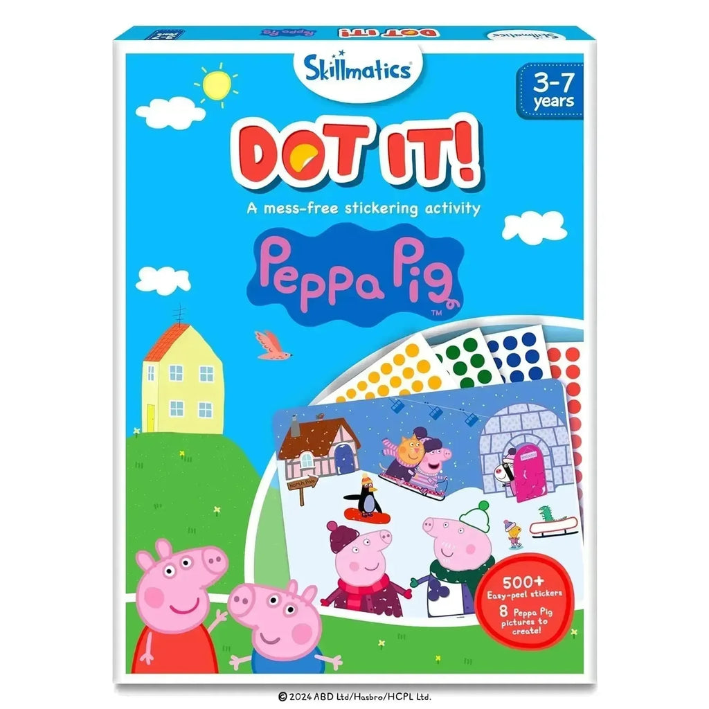 Skillmatics Dot It Peppa Pig | 500+ Stickers | Peppa Pig Sticker Art Activity Kit for Ages 3–7 - Naivri