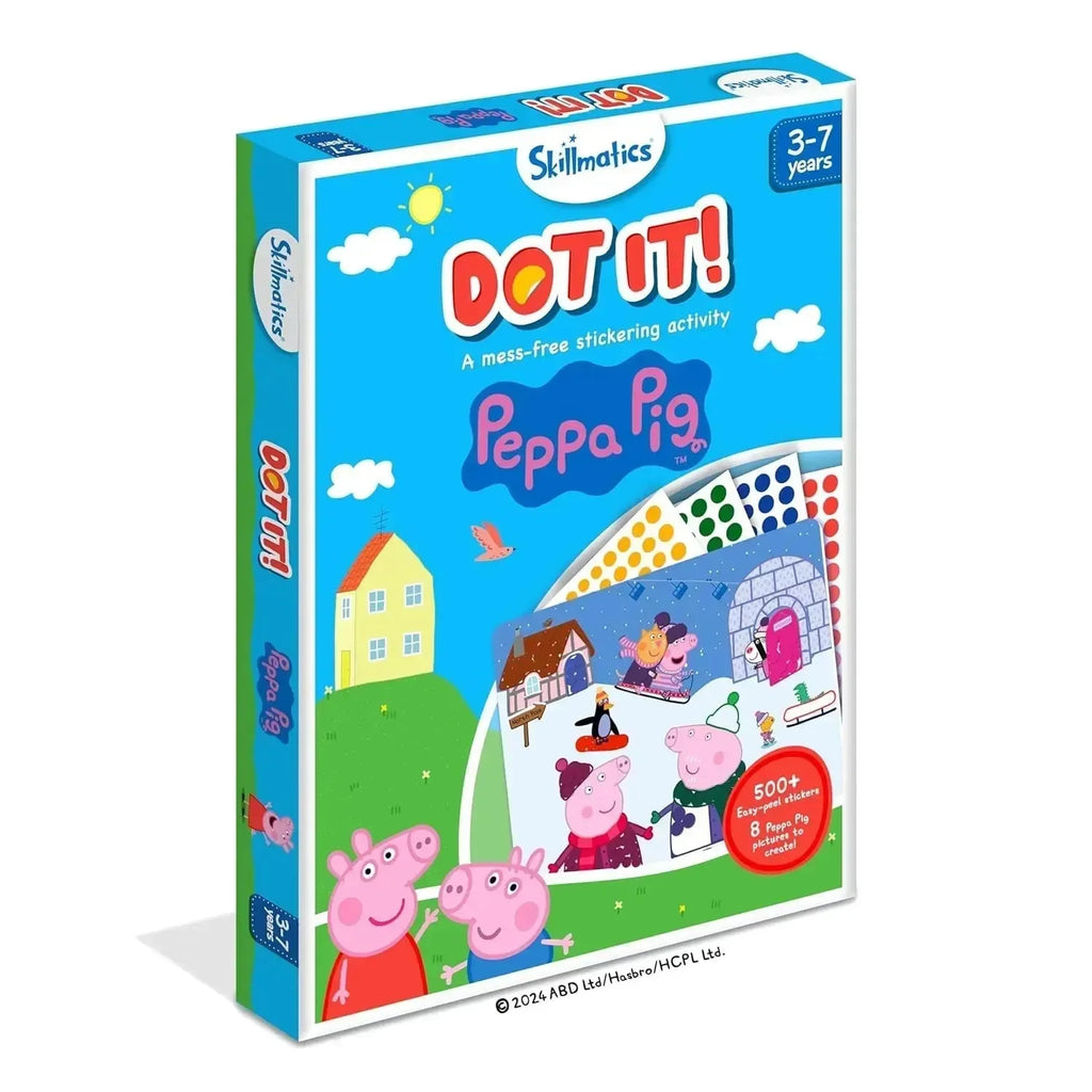 Skillmatics Dot It Peppa Pig | 500+ Stickers | Peppa Pig Sticker Art Activity Kit for Ages 3–7 - Naivri