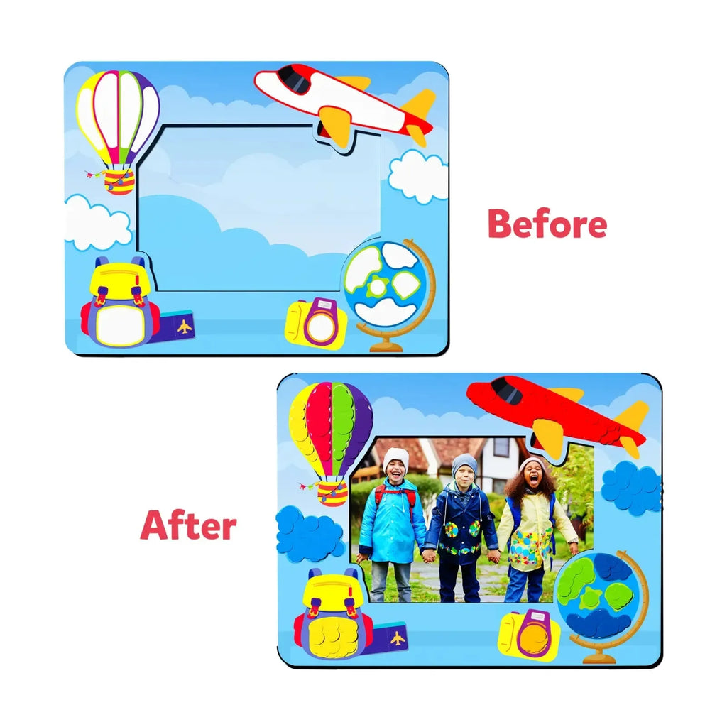Skillmatics Dot it! - Photo Frames | No Mess Sticker Art (Ages 3–7) | 500+ Stickers | DIY Arts & Crafts Kit | Ideal for Gifting and Creative Play - Naivri