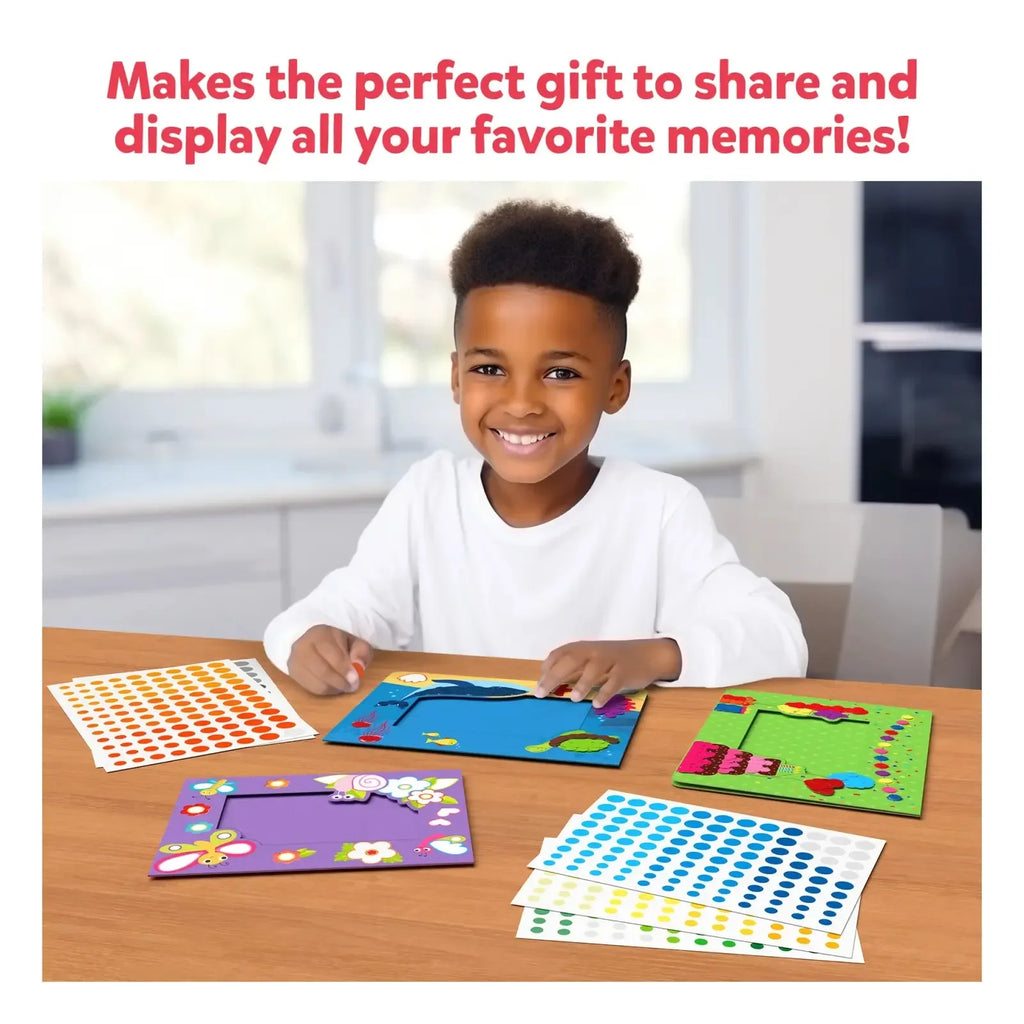 Skillmatics Dot it! - Photo Frames | No Mess Sticker Art (Ages 3–7) | 500+ Stickers | DIY Arts & Crafts Kit | Ideal for Gifting and Creative Play - Naivri